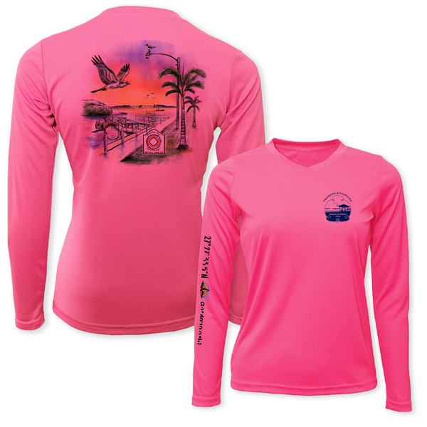 BAY - WOMEN LS PERFORMANCE V-NECK