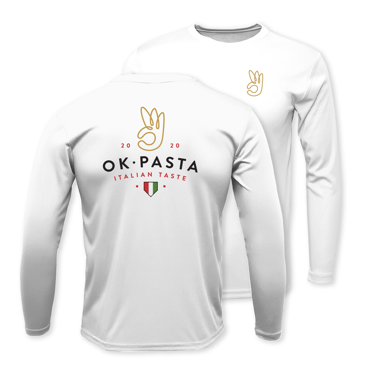 ◆THE COLDEST MOMENT◆ TCM restaurant long sleeve whiteivory Custom Restaurant Long Sleeve T-Shirt | Performance Wear