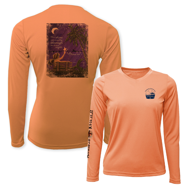 SHINE ON - WOMEN LS PERFORMANCE V-NECK