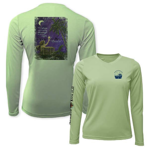 SHINE ON - WOMEN LS PERFORMANCE V-NECK