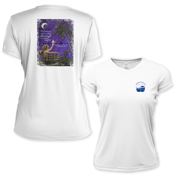 SHINE ON - WOMEN SS PERFORMANCE V-NECK