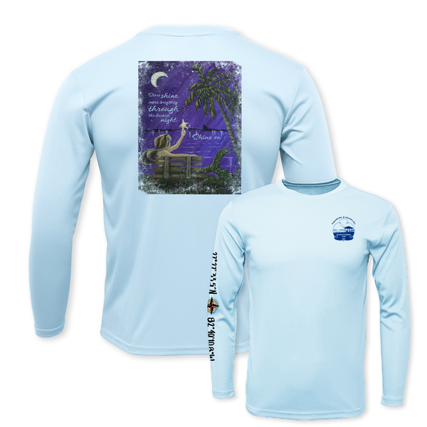 SHINE ON - UNISEX LS PERFORMANCE CREW