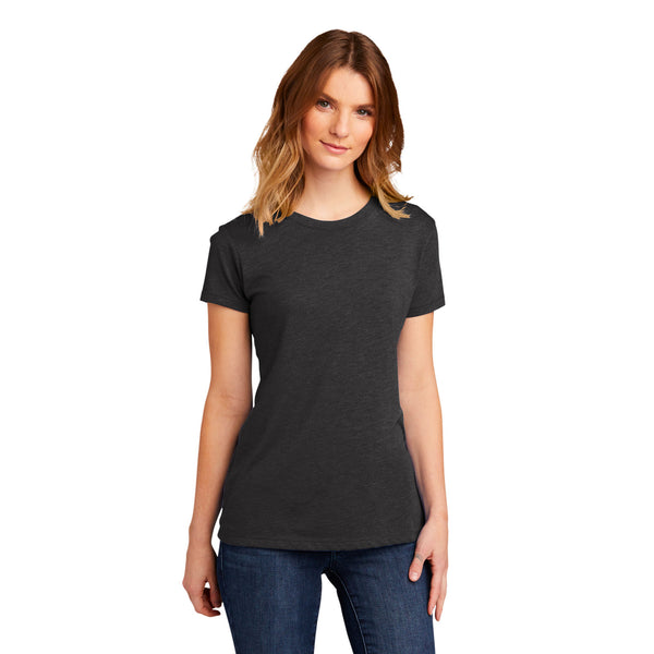 Dark Ladies Triblend Crew Tee