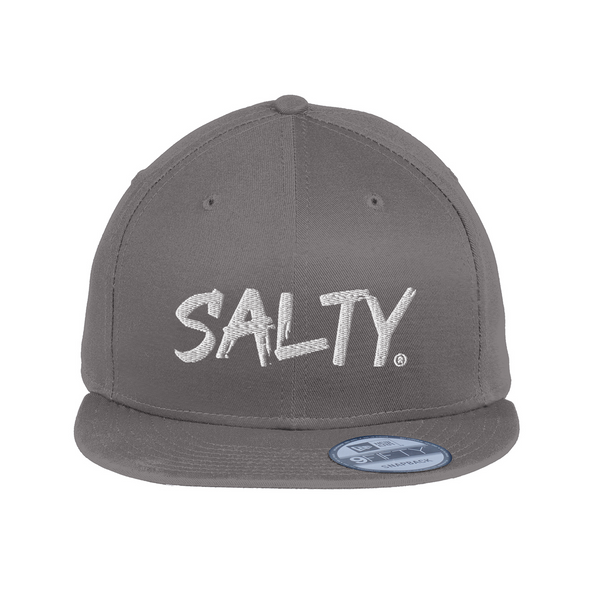 Embroidered Cotton Flat Bill Snapback Cap