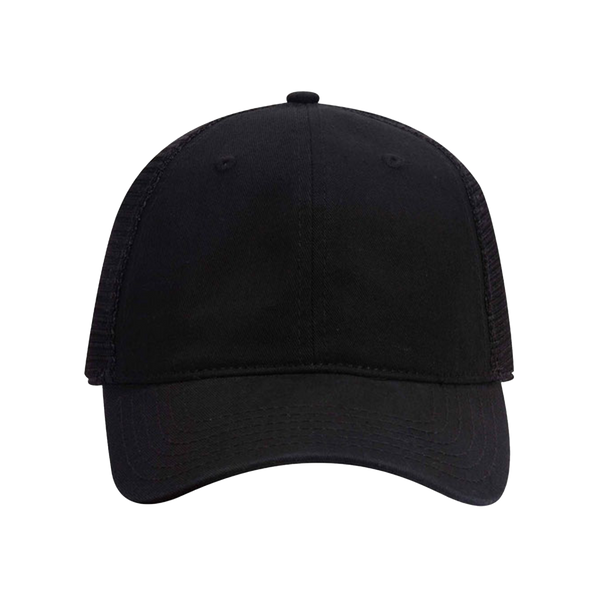 Embroidered Mesh Trucker Snapback - Unstructured