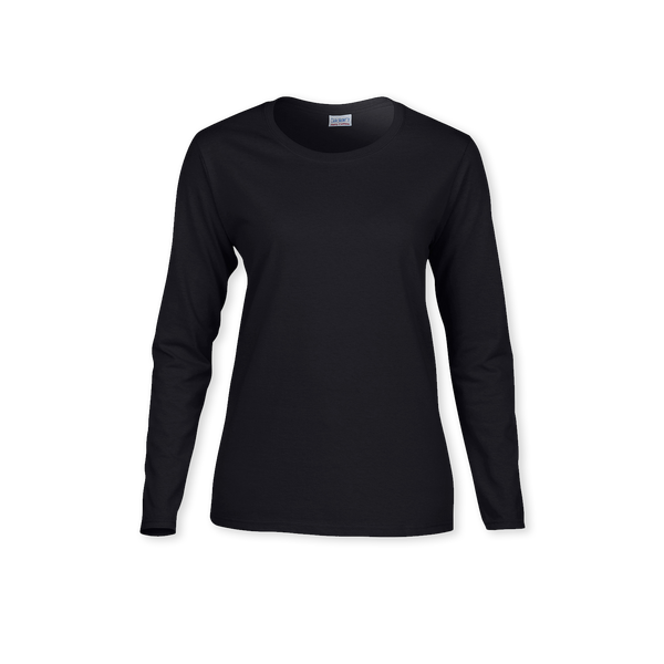 Dark Classic Cotton Ladies Long Sleeve Tee