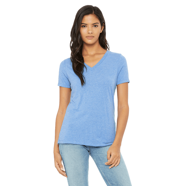 Light Ladies Tri-Blend V-Neck Tee