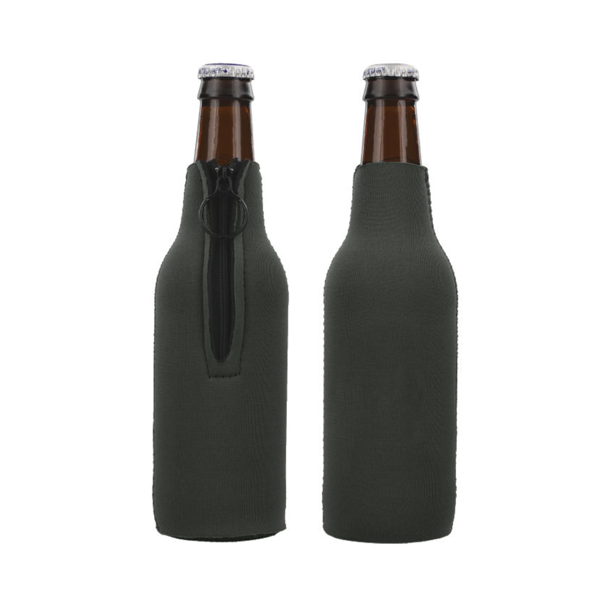 Bottle Koozie W/Zipper Bone Dogger 