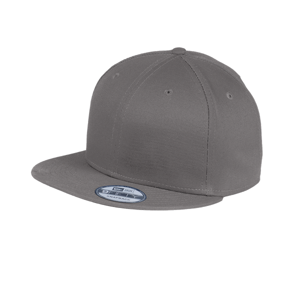 Embroidered Cotton Flat Bill Snapback Cap