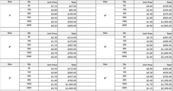 Rounded Decal Stickers