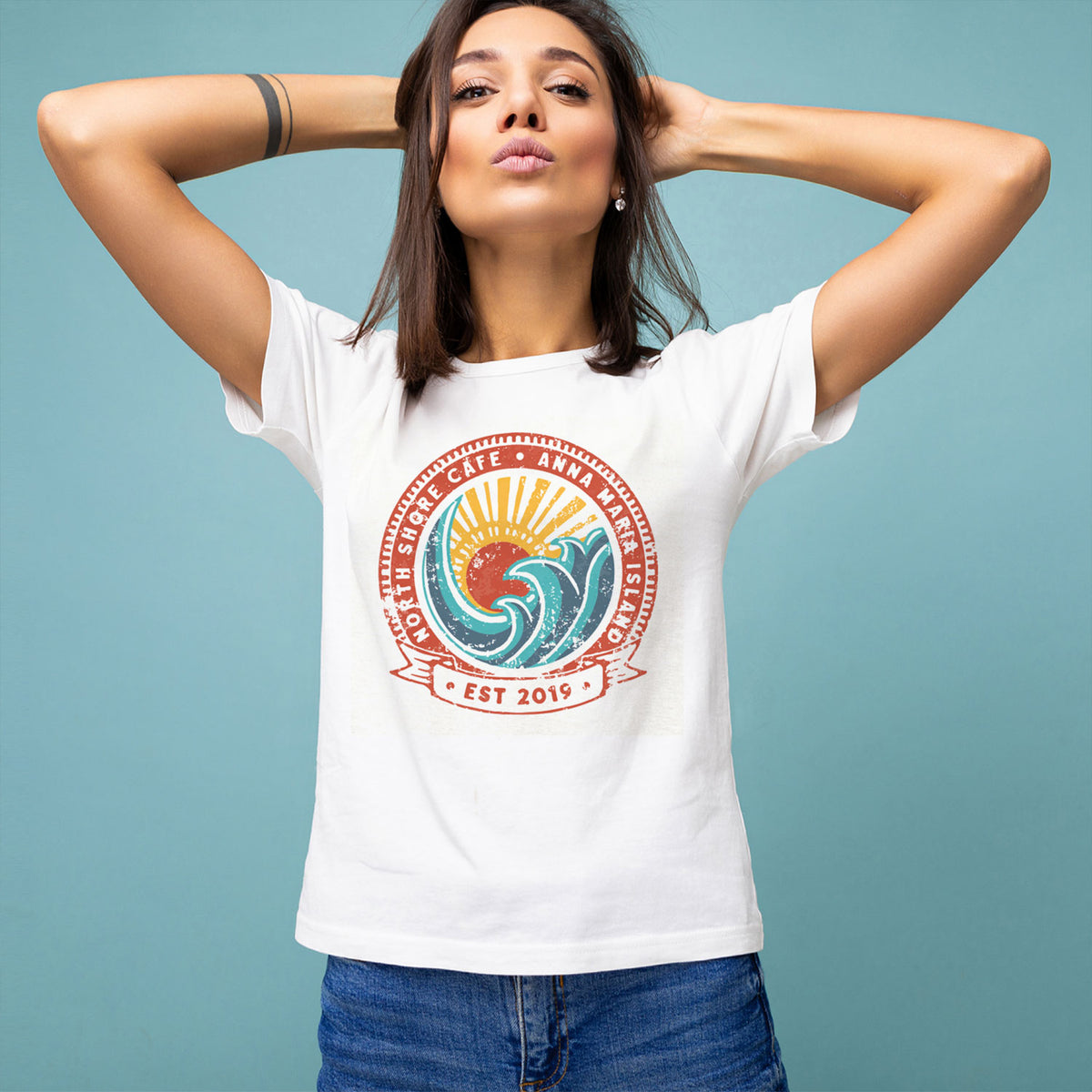 48pk White Tees Salty® – Anna T-Shirts | Printing Bradenton Maria Custom Island