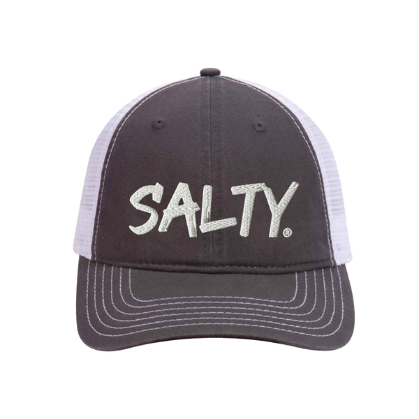 Embroidered Mesh Trucker Snapback - Unstructured