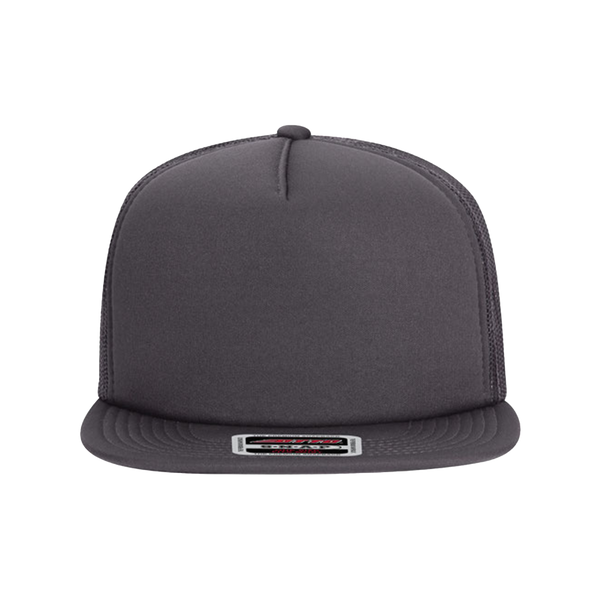 Patched Foam Front Flat Bill Snapback