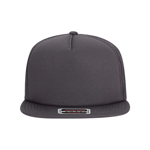 Embroidered Foam Front Flat Bill Snapback