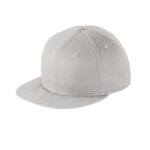 Embroidered Cotton Flat Bill Snapback Cap