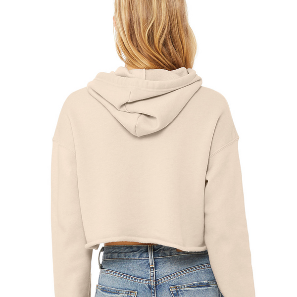 Light Ladies' Cropped Fleece Hoodie