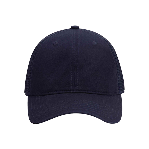 Embroidered Mesh Trucker Snapback - Unstructured