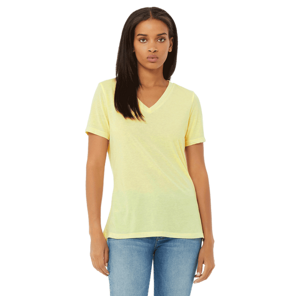 Light Ladies Tri-Blend V-Neck Tee