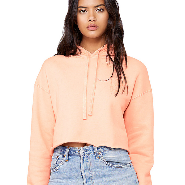 Light Ladies' Cropped Fleece Hoodie