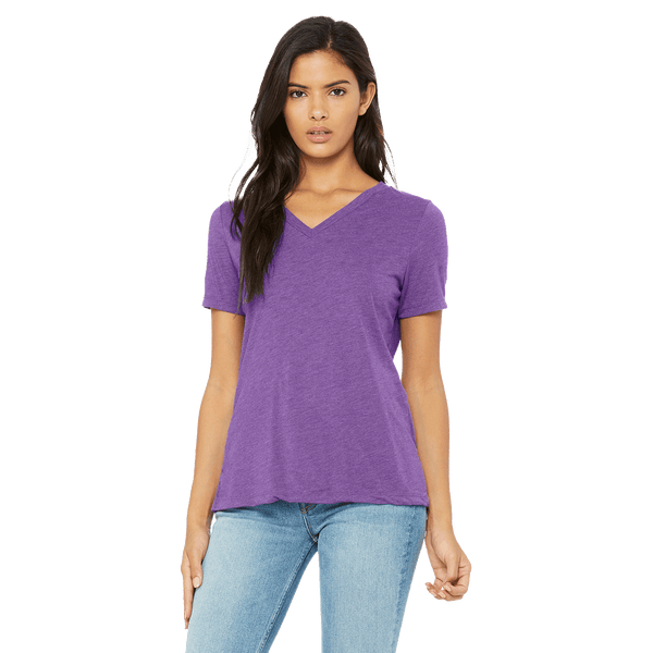 Dark Ladies Tri-Blend V-Neck Tee