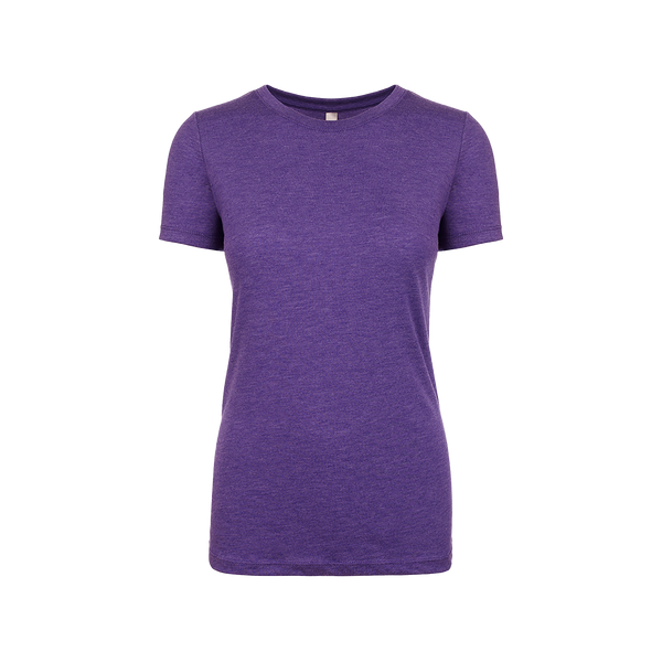 Dark Ladies Triblend Crew Tee