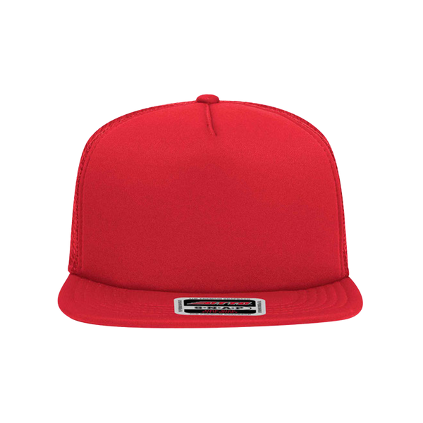 Embroidered Foam Front Flat Bill Snapback