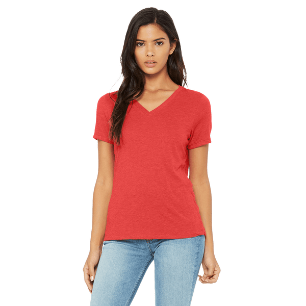 Dark Ladies Tri-Blend V-Neck Tee