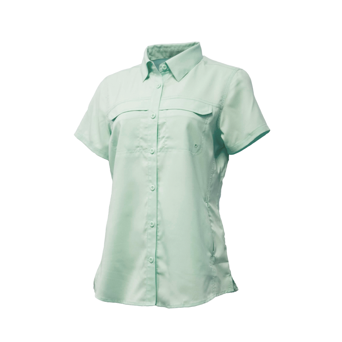 Fintech Women's Short Sleeve Fishing Shirt - XL, Blue