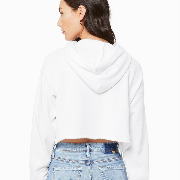 Light Ladies' Cropped Fleece Hoodie
