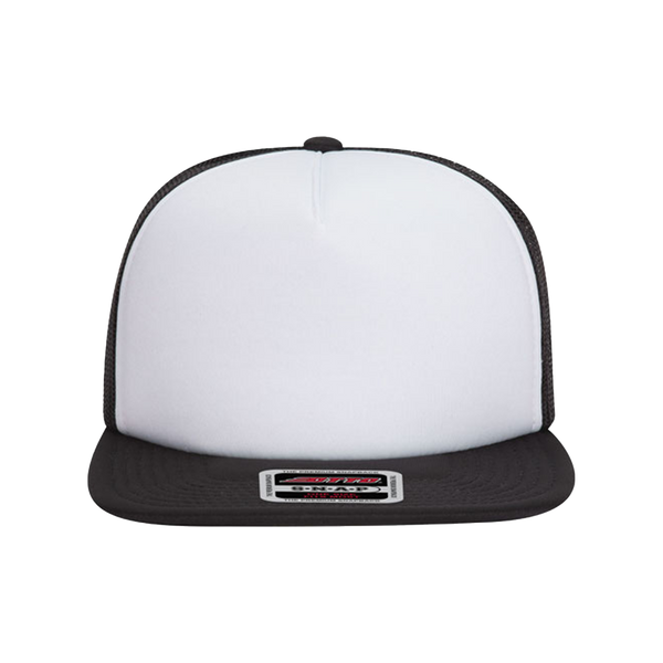 Embroidered Foam Front Flat Bill Snapback