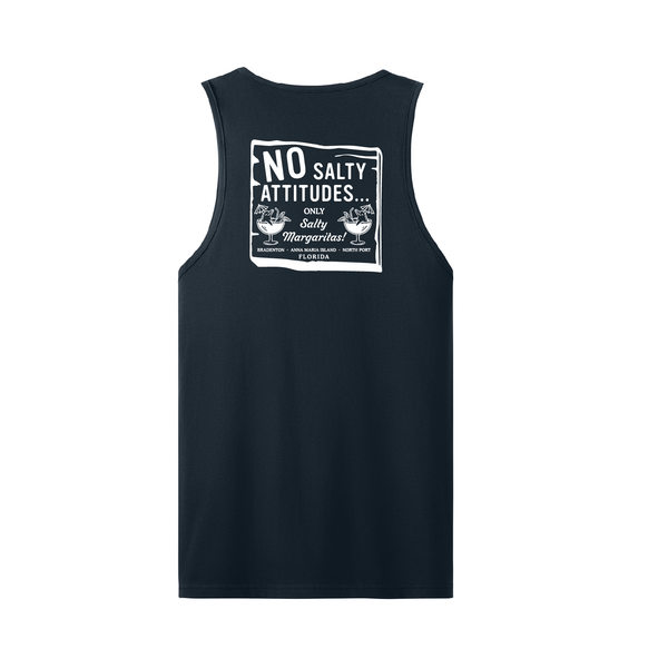 NO SALTY ATTITUDES - MEN COTTON MUSCLE TANK