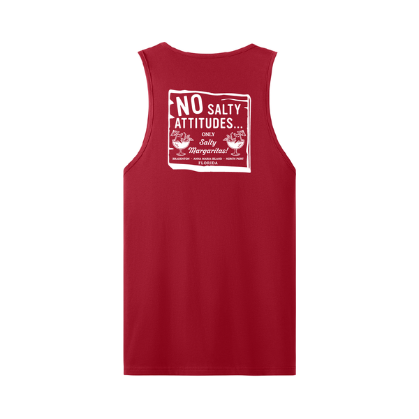 NO SALTY ATTITUDES - MEN COTTON MUSCLE TANK