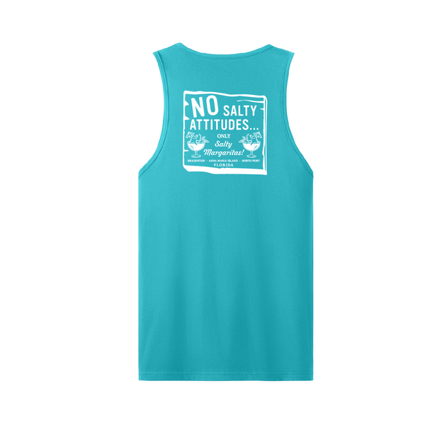 NO SALTY ATTITUDES - MEN COTTON MUSCLE TANK