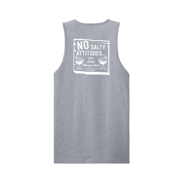 NO SALTY ATTITUDES - MEN COTTON MUSCLE TANK
