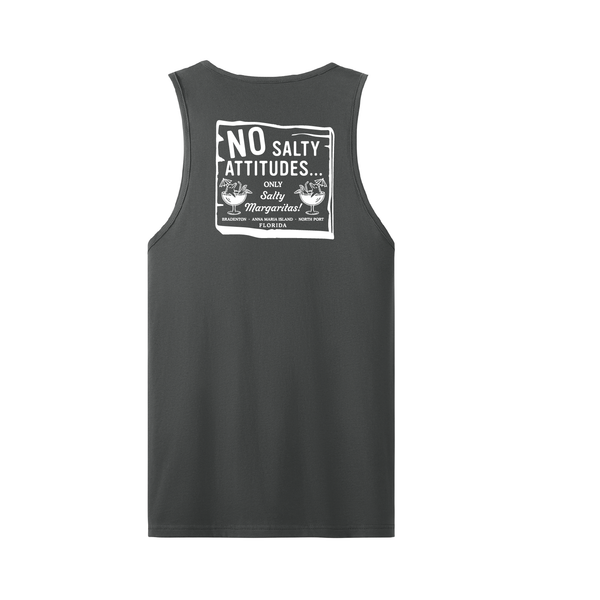 NO SALTY ATTITUDES - MEN COTTON MUSCLE TANK