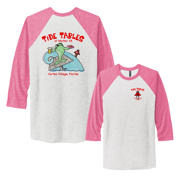FISH ON TABLE - RAGLAN TRIBLEND