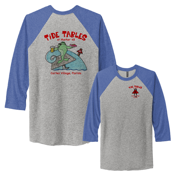 FISH ON TABLE - RAGLAN TRIBLEND