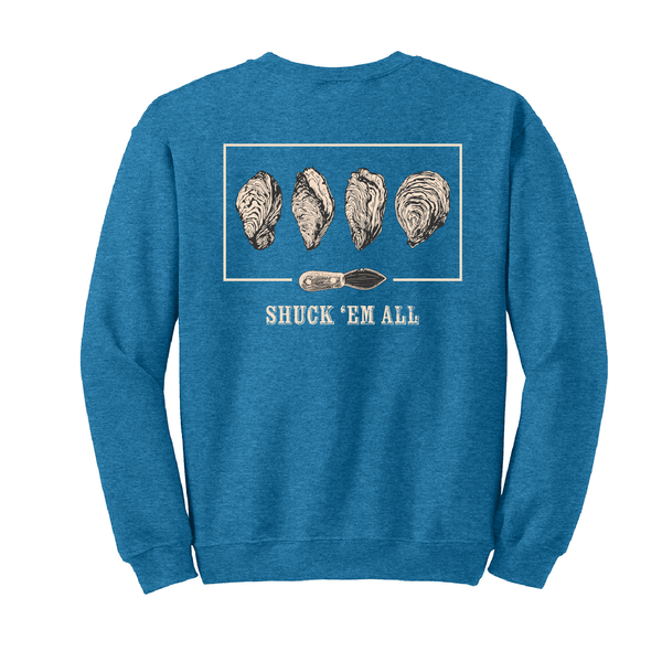 SHUCK 'EM ALL - UNISEX FLEECE CREW