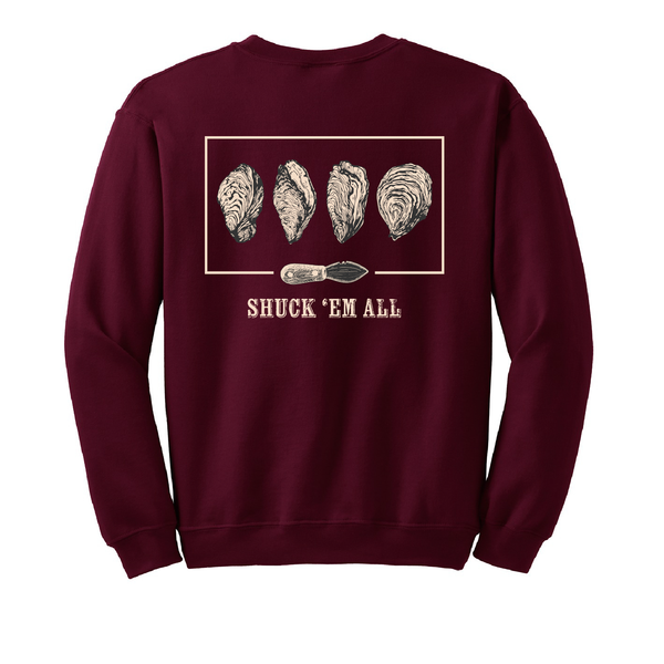 SHUCK 'EM ALL - UNISEX FLEECE CREW