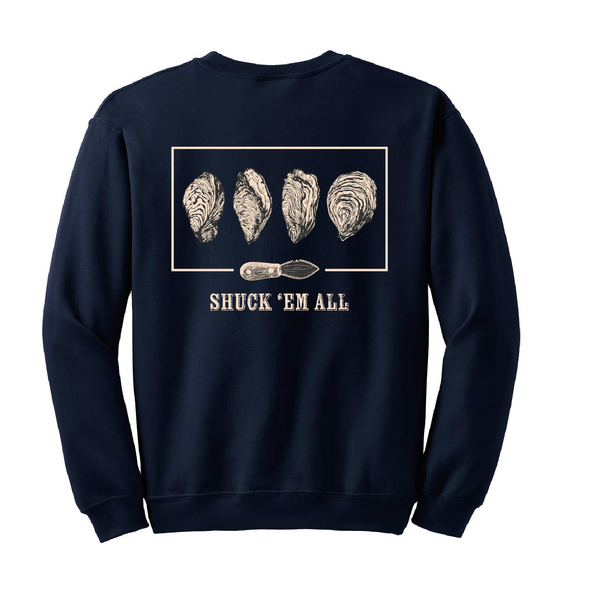 SHUCK 'EM ALL - UNISEX FLEECE CREW