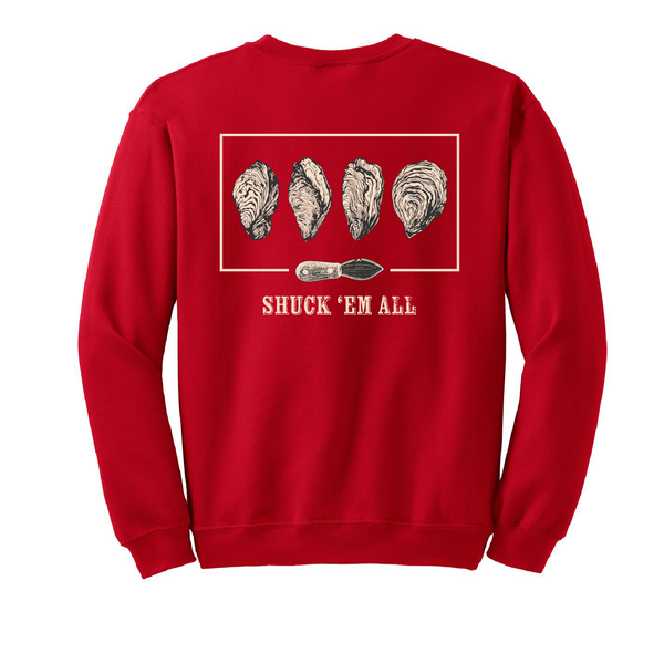 SHUCK 'EM ALL - UNISEX FLEECE CREW