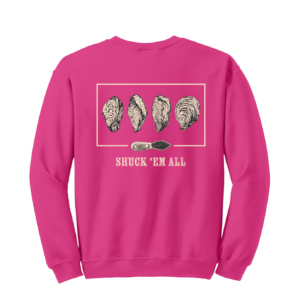 SHUCK 'EM ALL - UNISEX FLEECE CREW