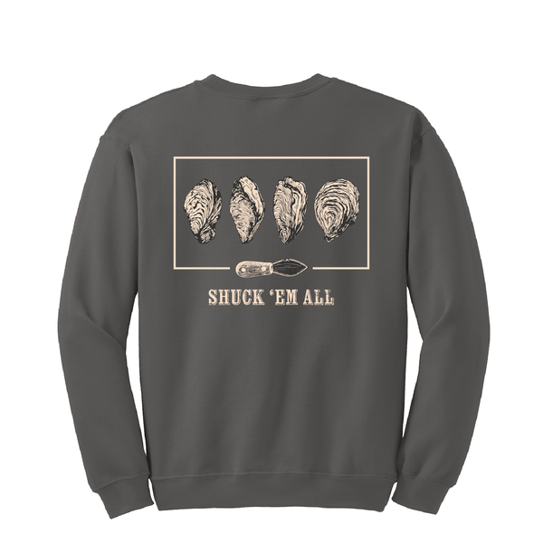 SHUCK 'EM ALL - UNISEX FLEECE CREW
