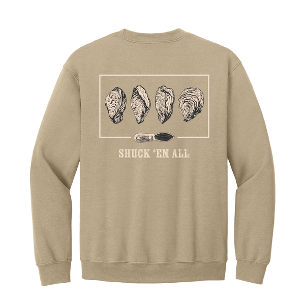 SHUCK 'EM ALL - UNISEX FLEECE CREW