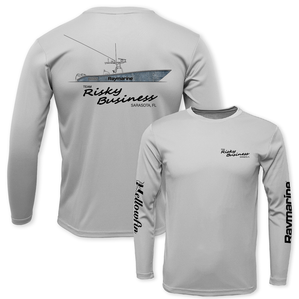 TEAM RISKY BUSINESS - YOUTH + TODDLER LS DRYFIT CREW