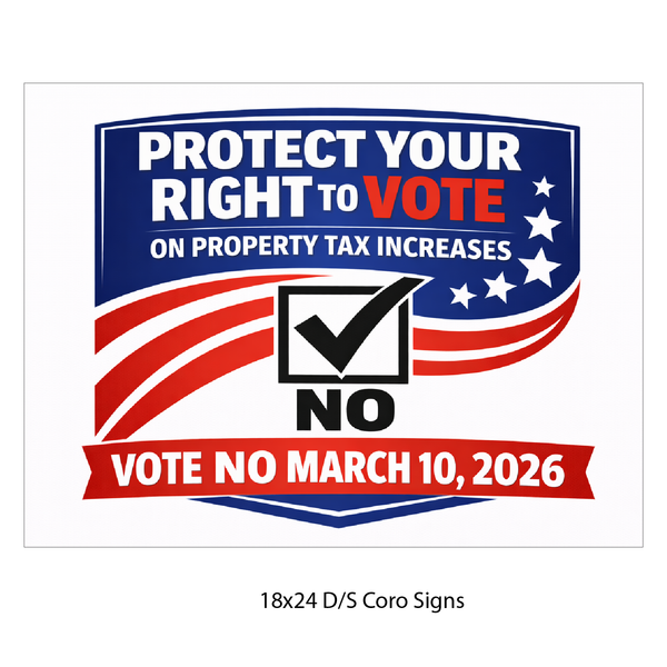 PROPERTY TAX - CORRUGATED SIGNS