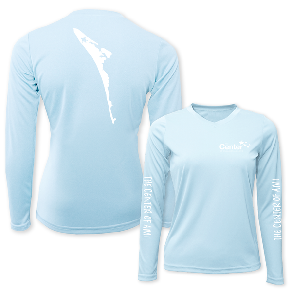 ISLAND - LADIES DRYFIT CREW W/SLEEVES
