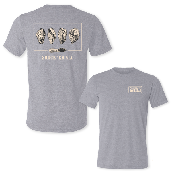 SHUCK 'EM ALL - UNISEX TRIBLEND CREW