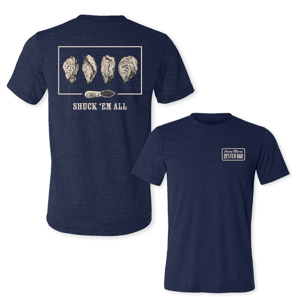 SHUCK 'EM ALL - UNISEX TRIBLEND CREW