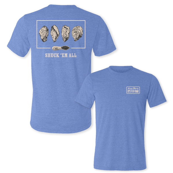 SHUCK 'EM ALL - UNISEX TRIBLEND CREW